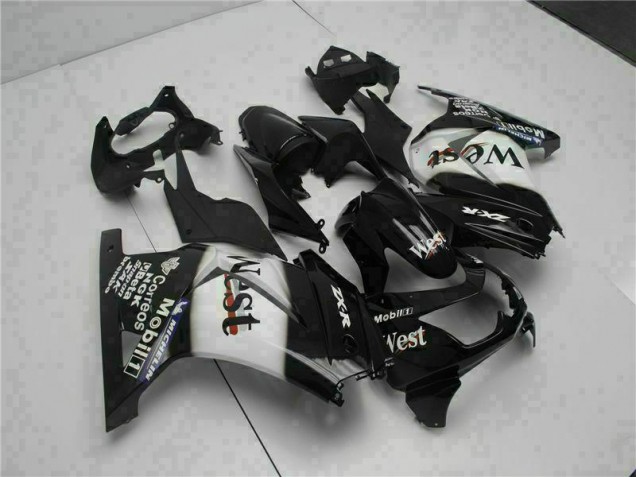 2008-2012 Black West Kawasaki EX250 Motorcycle Fairings Kits 2008-2012 Black West Kawasaki EX250 Motorcycle Fairings Kits