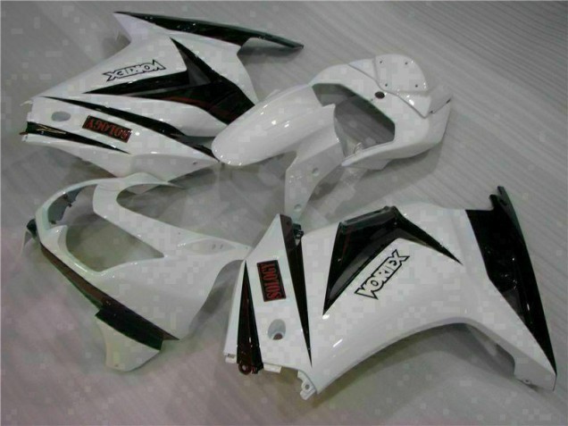 2008-2012 White Black Kawasaki EX250 Motorcycle Bodywork 2008-2012 White Black Kawasaki EX250 Motorcycle Bodywork
