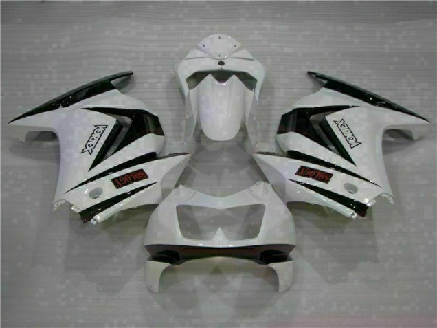 2008-2012 White Black Kawasaki EX250 Motorcycle Bodywork 2008-2012 White Black Kawasaki EX250 Motorcycle Bodywork
