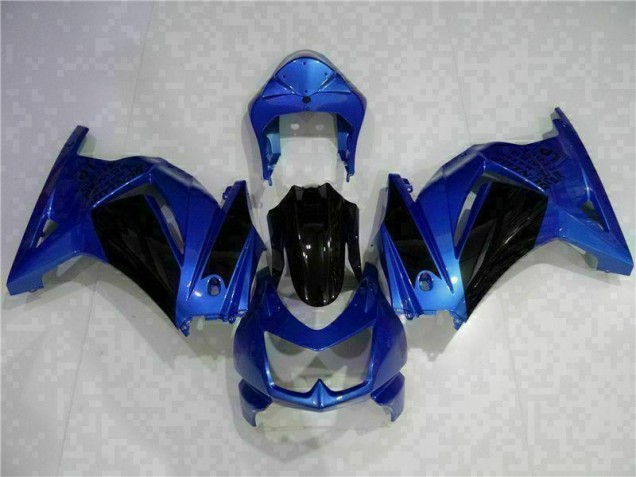 2008-2012 Blue Black Kawasaki EX250 Replacement Fairings 2008-2012 Blue Black Kawasaki EX250 Replacement Fairings