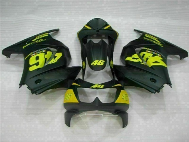 2008-2012 Black Yellow 46 Kawasaki EX250 Motorcycle Fairings Kit 2008-2012 Black Yellow 46 Kawasaki EX250 Motorcycle Fairings Kit