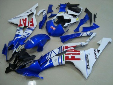 2008-2016 Blue White Red Fiat Yamaha YZF R6 Moto Fairings