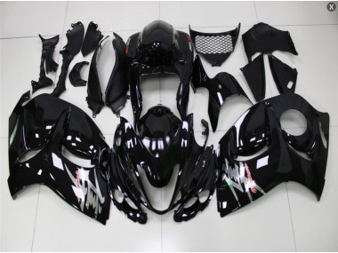 2008-2019 Glossy Black Suzuki GSXR 1300 Hayabusa Bike Fairing Kit