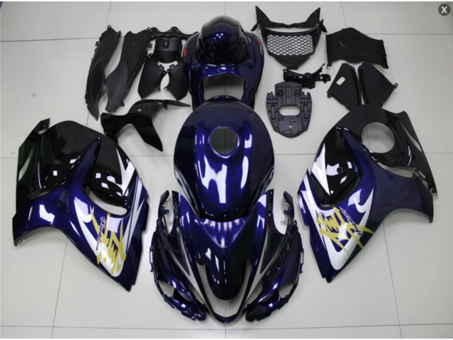2008-2019 Blue Gold Suzuki GSXR 1300 Hayabusa Motorcycle Bodywork 2008-2019 Blue Gold Suzuki GSXR 1300 Hayabusa Motorcycle Bodywork