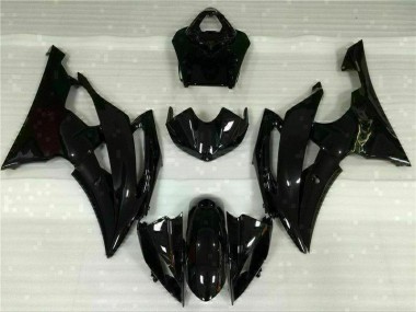 2008-2016 Glossy Black Yamaha YZF R6 Motorbike Fairings