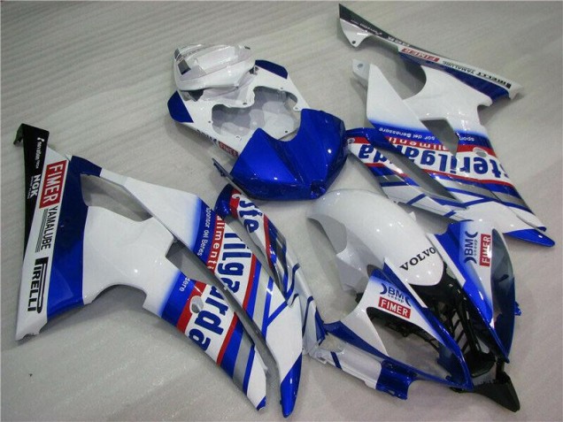 2008-2016 White Blue Sterilgarda Volvo Yamaha YZF R6 Motorcycle Fairing