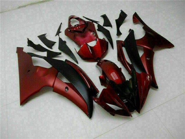 2008-2016 Red Black Yamaha YZF R6 Motorcycle Fairings Kits 2008-2016 Red Black Yamaha YZF R6 Motorcycle Fairings Kits