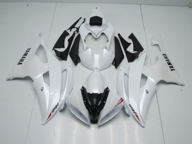 2008-2016 Pearl White and Red Sticker Yamaha YZF R6 Motorcycle Fairings Kits 2008-2016 Pearl White and Red Sticker Yamaha YZF R6 Motorcycle Fairings Kits
