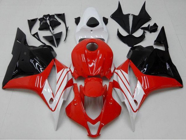 2009-2012 Red White Black Honda CBR600RR Replacement Motorcycle Fairings 2009-2012 Red White Black Honda CBR600RR Replacement Motorcycle Fairings