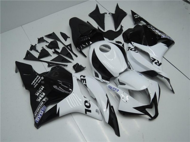 2009-2012 White Black Honda CBR600RR Motorcycle Replacement Fairings 2009-2012 White Black Honda CBR600RR Motorcycle Replacement Fairings