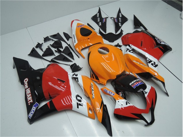 2009-2012 Orange Red Black Repsol Honda CBR600RR Motorcyle Fairings 2009-2012 Orange Red Black Repsol Honda CBR600RR Motorcyle Fairings