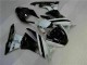 2009-2012 Black White 3M Touch4 Kawasaki ZX6R Motorcycle Fairing Kits