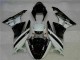 2009-2012 Black White 3M Touch4 Kawasaki ZX6R Motorcycle Fairing Kits
