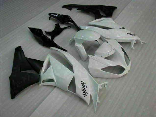 2009-2012 White Black Kawasaki ZX6R Motorcycle Fairings Kits 2009-2012 White Black Kawasaki ZX6R Motorcycle Fairings Kits