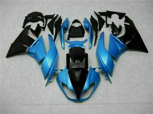 2009-2012 Blue Black Kawasaki ZX6R Motorcyle Fairings 2009-2012 Blue Black Kawasaki ZX6R Motorcyle Fairings