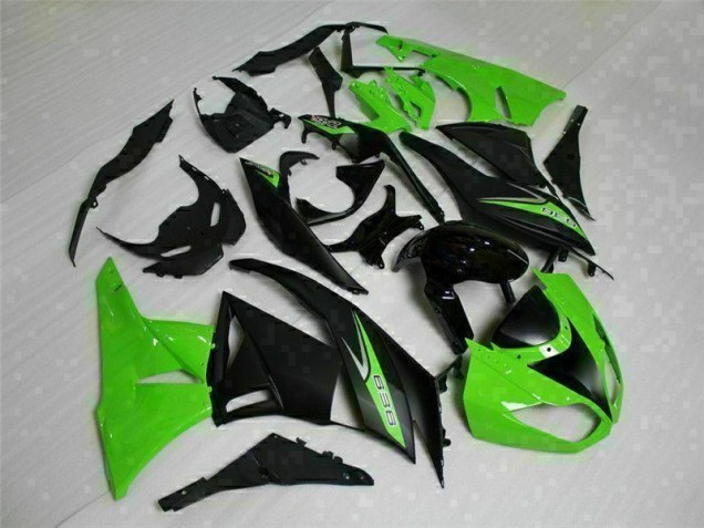 2009-2012 Black Green 636 Kawasaki ZX6R Motorcycle Bodywork 2009-2012 Black Green 636 Kawasaki ZX6R Motorcycle Bodywork