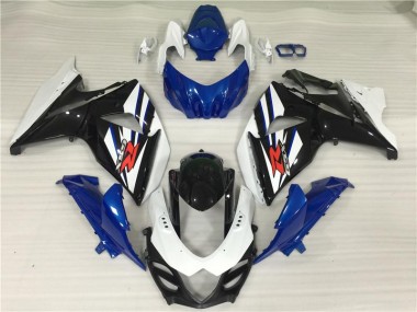 2009-2016 White Blue Black Suzuki GSXR1000 Motorbike Fairings