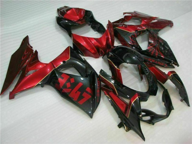 2009-2016 Red Flame Black Suzuki GSXR1000 Motorcycle Replacement Fairings 2009-2016 Red Flame Black Suzuki GSXR1000 Motorcycle Replacement Fairings