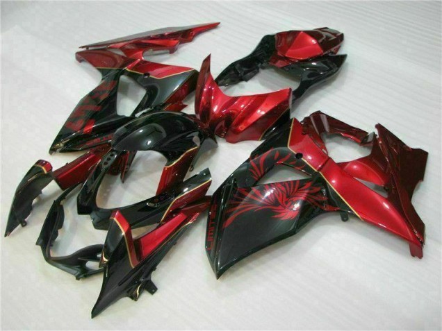 2009-2016 Red Flame Black Suzuki GSXR1000 Motorcycle Replacement Fairings 2009-2016 Red Flame Black Suzuki GSXR1000 Motorcycle Replacement Fairings