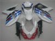 2009-2016 White Blue Suzuki GSXR1000 Replacement Fairings 2009-2016 White Blue Suzuki GSXR1000 Replacement Fairings