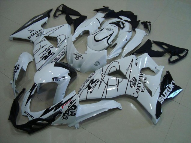 2009-2016 White Corona Suzuki GSXR 1000 K9 Motorcylce Fairings 2009-2016 White Corona Suzuki GSXR 1000 K9 Motorcylce Fairings