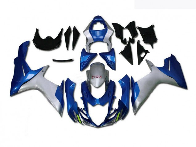 2011-2021 Blue Silver Suzuki GSXR 600/750 Motorcycle Fairings 2011-2021 Blue Silver Suzuki GSXR 600/750 Motorcycle Fairings