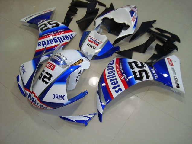 2012-2014 White Black Sterilgarda Yamaha YZF R1 Motorcylce Fairings 2012-2014 White Black Sterilgarda Yamaha YZF R1 Motorcylce Fairings