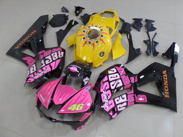 2013-2021 Yellow Pink Rossi Honda CBR600RR Motorbike Fairing 2013-2021 Yellow Pink Rossi Honda CBR600RR Motorbike Fairing