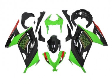 2013-2016 Green Black Kawasaki EX300 Motor Bike Fairings & Bodywork
