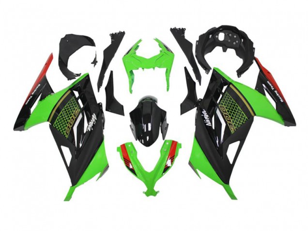 2013-2016 Green Black Kawasaki EX300 Motor Bike Fairings & Bodywork 2013-2016 Green Black Kawasaki EX300 Motor Bike Fairings & Bodywork