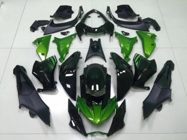 2013-2016 Green Black Kawasaki Z800 Moto Fairings