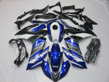 2015-2022 Monster Blue Yamaha YZF R3 Motorcyle Fairings
