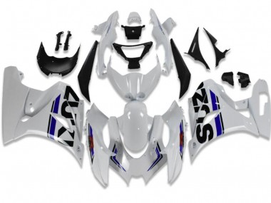 2017-2021 White Blue Suzuki GSXR 1000 Motorcycle Fairings