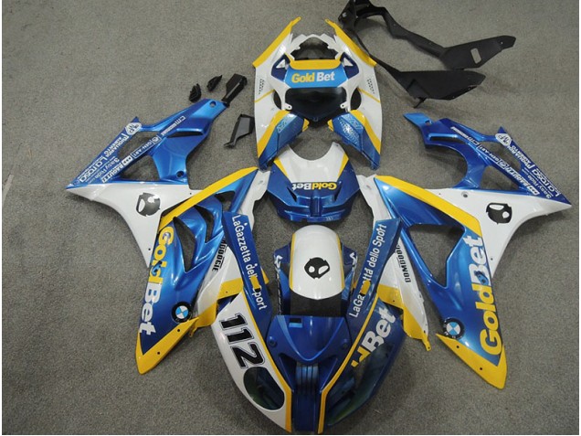 2009-2014 White Blue GoldBet 112 BMW S1000RR Motorbike Fairing 2009-2014 White Blue GoldBet 112 BMW S1000RR Motorbike Fairing
