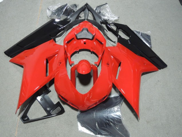 2007-2014 Red Black Ducati 1098 Motorcycle Fairing 2007-2014 Red Black Ducati 1098 Motorcycle Fairing