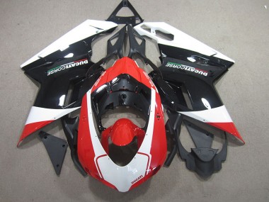 2007-2014 Black Red White Ducati 848 Motorcylce Fairings