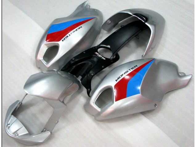 2008-2012 Silver Monster Ducati Monster 696 Replacement Fairings 2008-2012 Silver Monster Ducati Monster 696 Replacement Fairings