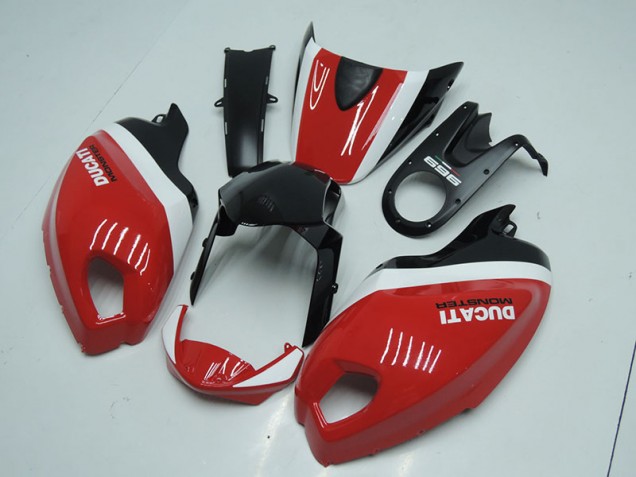 2008-2012 Black Red Monster Ducati Monster 696 Motorcycle Fairing Kits 2008-2012 Black Red Monster Ducati Monster 696 Motorcycle Fairing Kits