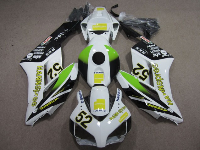 2004-2005 White Green Hannspree 52 Honda CBR1000RR Replacement Motorcycle Fairings 2004-2005 White Green Hannspree 52 Honda CBR1000RR Replacement Motorcycle Fairings