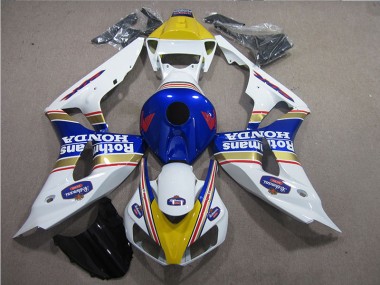 2006-2007 White Blue Rothmans Honda CBR1000RR Motor Bike Fairings