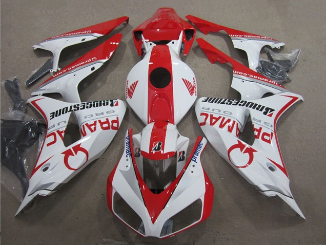 2006-2007 White Red PRAMAC Honda CBR1000RR Moto Fairings 2006-2007 White Red PRAMAC Honda CBR1000RR Moto Fairings