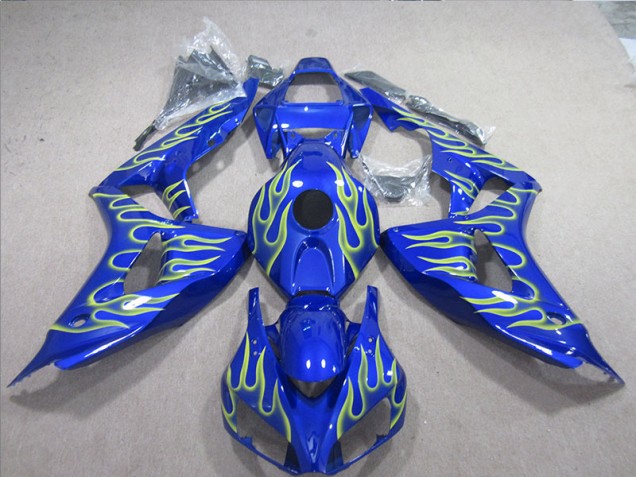 2006-2007 Blue Green Flame Honda CBR1000RR Motorcycle Fairings 2006-2007 Blue Green Flame Honda CBR1000RR Motorcycle Fairings
