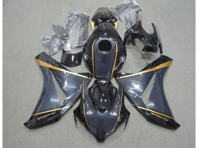 2008-2011 Black Gold Fireblade Honda CBR1000RR Motorbike Fairing Kits