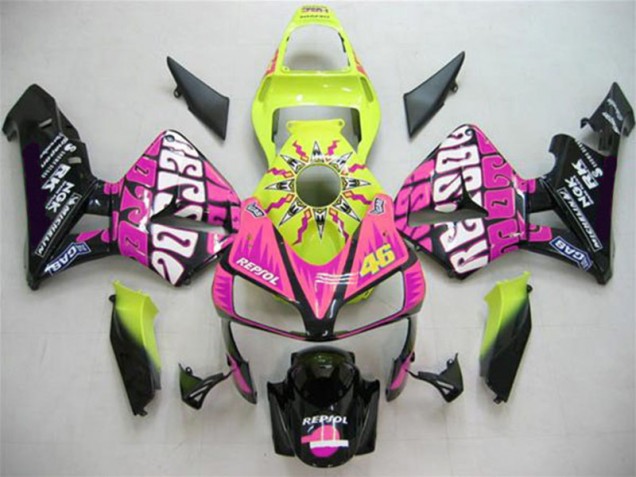 2003-2004 Valentino Rossi Honda CBR600RR Motorbike Fairing Kits 2003-2004 Valentino Rossi Honda CBR600RR Motorbike Fairing Kits