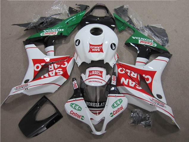 2007-2008 Red White San Carlo Honda CBR600RR Motorbike Fairing 2007-2008 Red White San Carlo Honda CBR600RR Motorbike Fairing