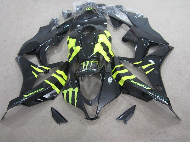 2007-2008 Black Green Monster Honda CBR600RR Motorcycle Fairing Kit 2007-2008 Black Green Monster Honda CBR600RR Motorcycle Fairing Kit