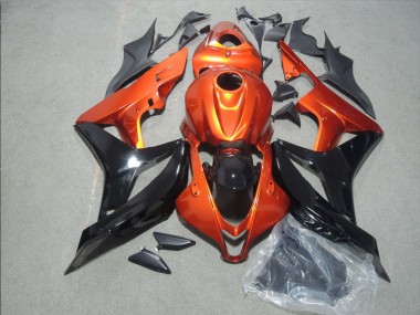 2007-2008 Orange Black Honda CBR600RR Motorbike Fairing