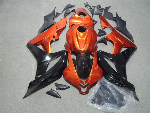2007-2008 Orange Black Honda CBR600RR Motorbike Fairing 2007-2008 Orange Black Honda CBR600RR Motorbike Fairing