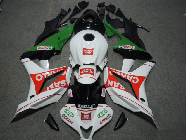 2007-2008 White Red MORELLATO San Carlo Honda CBR600RR Bike Fairing Kit 2007-2008 White Red MORELLATO San Carlo Honda CBR600RR Bike Fairing Kit
