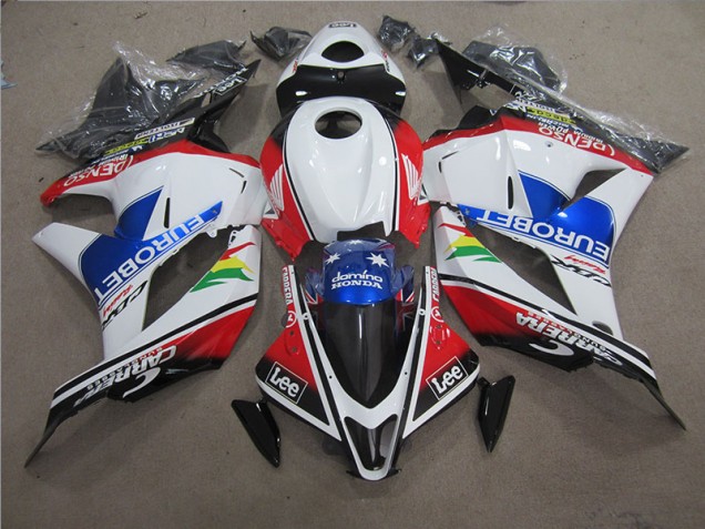 2009-2012 Blue White EUROBET Lee Honda CBR600RR Motorcycle Fairing 2009-2012 Blue White EUROBET Lee Honda CBR600RR Motorcycle Fairing